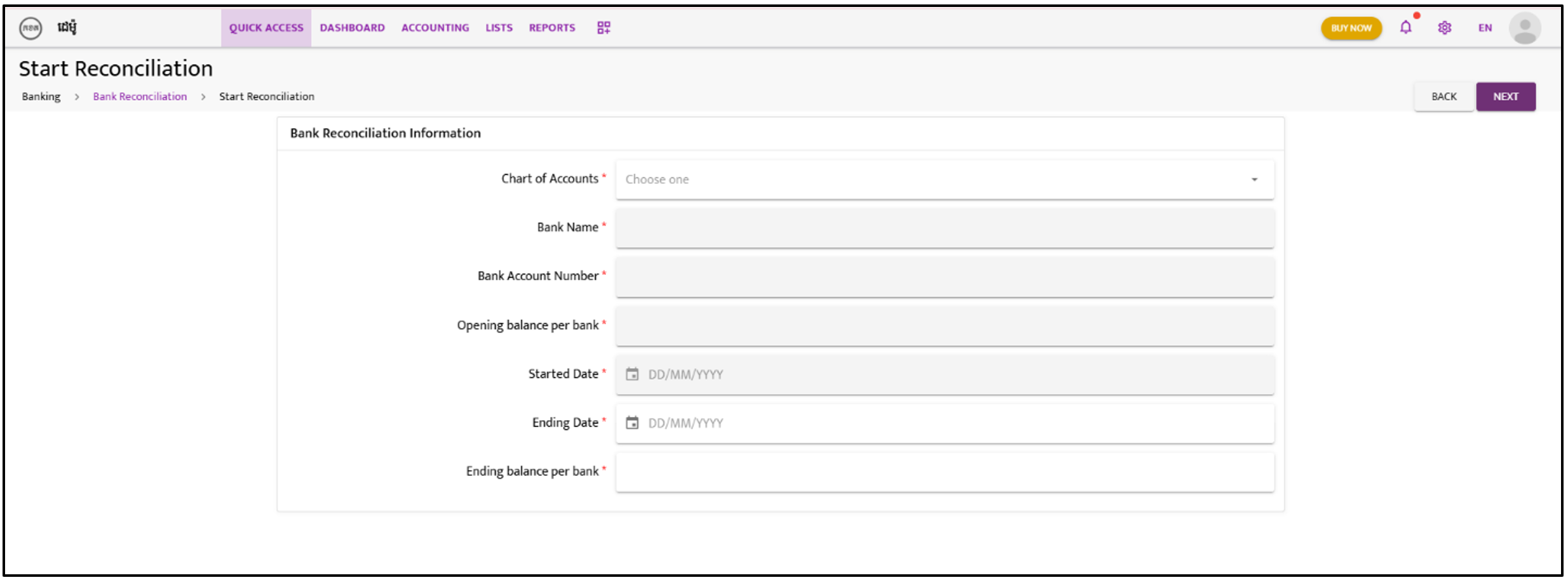 Bank Reconciliation